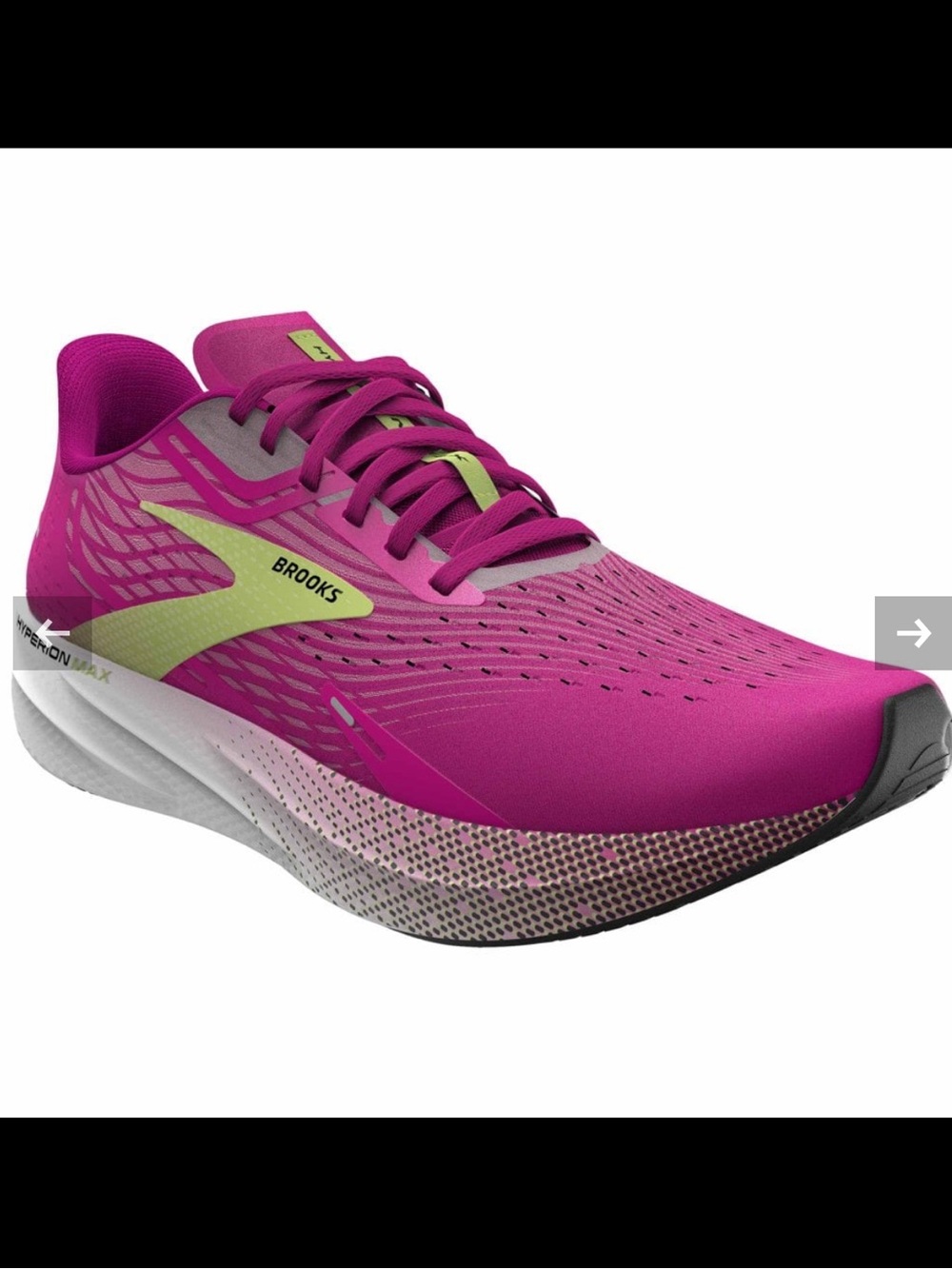 Brooks Women’s Hyperion Max Racing Shoes - Hot Pink/Green